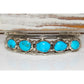 Navajo Kingman Turquoise Stacker Cuff Bracelet Sterling