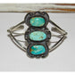 Navajo Kingman Turquoise Sterling Cuff Bracelet Signed