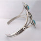 Navajo Kingman Turquoise Sterling Cuff Bracelet Signed
