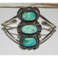 Navajo Kingman Turquoise Sterling Cuff Bracelet Signed