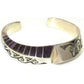 NAVAJO LONN PARKER Cuff Bracelet Sterling Silver Sugilite