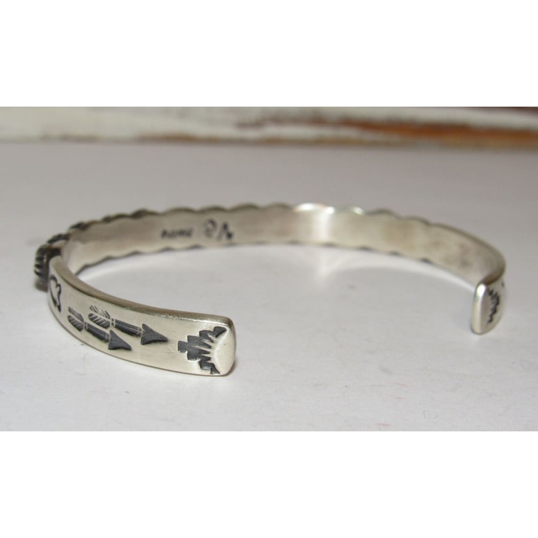 Navajo Martha Cayatineto Stacker Cuff Bracelet Sterling