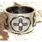 Navajo Martha Cayatineto Zia Cross Ring Size 10 Sterling