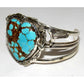 Navajo Number 8 Turquoise Heart Cuff Bracelet Adam Fierro