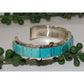 Navajo Number 8 Turquoise Inlay Cuff Bracelet Steve