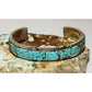 Navajo Number 8 Turquoise Inlay Cuff Bracelet Steve