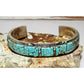 Navajo Number 8 Turquoise Inlay Cuff Bracelet Steve