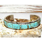Navajo Number 8 Turquoise Inlay Cuff Bracelet Steve