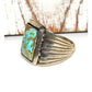 Navajo Number 8 Turquoise Ring Sz 11.5 Sterling Silver Band