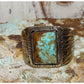 Navajo Number 8 Turquoise Ring Sz 11.5 Sterling Silver Band