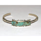 Navajo Number 8 Turquoise Stacker Cuff Bracelet Sterling