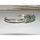 Navajo Number 8 Turquoise Stacker Cuff Bracelet Sterling