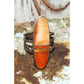 Navajo Orange Spiny Inlay Ring Sz 8 Sterling Silver E.