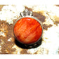 Navajo Orange Spiny Ring Size 6.5 Sterling Silver Native