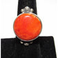 Navajo Orange Spiny Ring Size 6 Sterling Silver Native