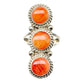 Navajo Orange Spiny Ring Size 7 Sterling Silver Native