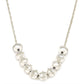Navajo Pearls Bar Necklace Sterling Silver V. Johnson