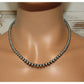 Navajo Pearls Necklace Sterling Silver 5mm Beads Necklace
