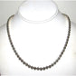 Navajo Pearls Necklace Sterling Silver 6mm Beads Necklace