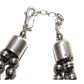 Navajo Pearls Necklace Sterling Silver Beads 16’’L 3 Stand
