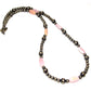 Navajo Pearls Necklace Sterling Silver Pink Conch Shell 20
