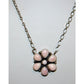 Navajo Pink Conch Cluster Bar Necklace Sterling Silver B.