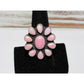 Navajo Pink Conch Cluster Ring Size 7 Sterling Silver Betta