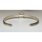 Navajo Pink Conch Heart Bracelet Stacker Sterling Silver