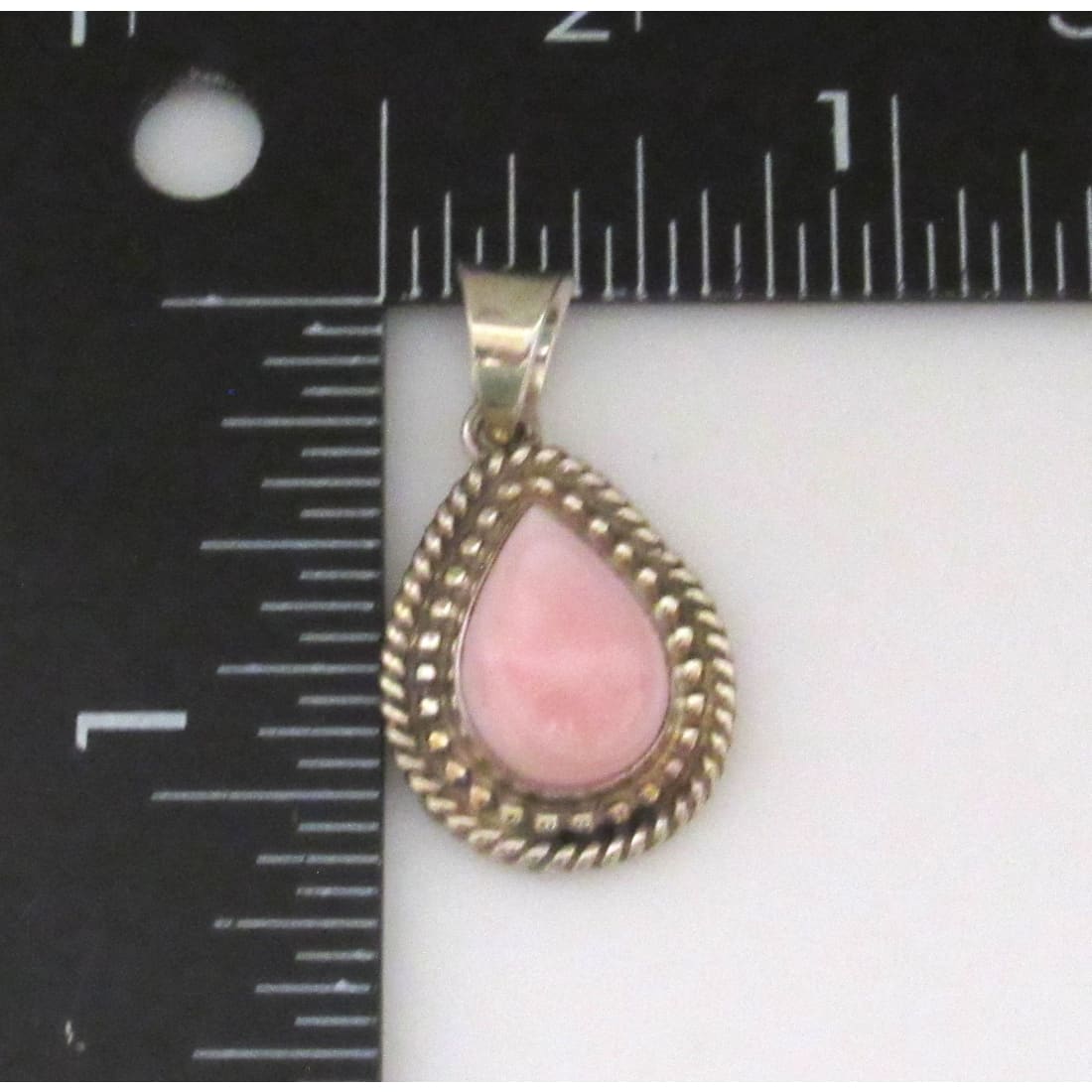 Navajo Pink Conch Pendant B Begay Sterling Silver - Jewelry