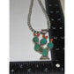 Navajo Prickly Pear Cactus Pendant Sterling Turquoise Red