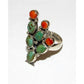 Navajo Prickly Pear Cactus Ring Sz 7 Sterling Silver