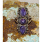Navajo Purple Charoite Ring Size 6.5 Sterling Silver J. Kee