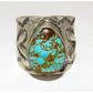 Navajo R.Willie Number 8 Turquoise Ring Sz 9 Sterling Silver