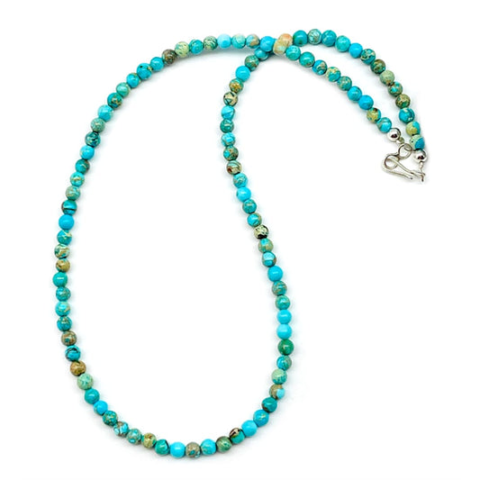 Navajo Rolled Turquoise Heishi Choker Necklace Native
