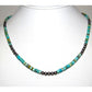 Navajo Rolled Turquoise & Navajo Pearls Heishi Choker