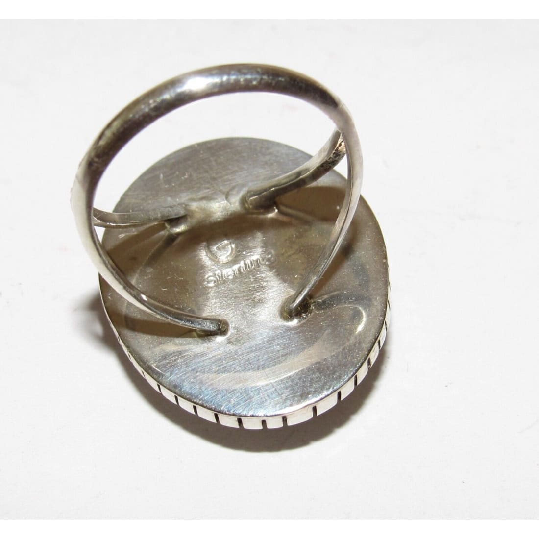 Navajo Royston Green Turquoise Ring Size 6 Sterling Silver