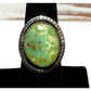 Navajo Royston Green Turquoise Ring Size 6 Sterling Silver