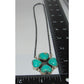 Navajo Royston Turquoise 4 Leaf Clover Necklace Sterling