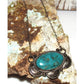 Navajo Royston Turquoise Bar Necklace Sterling Native