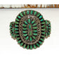 Navajo Royston Turquoise Cluster Cuff Bracelet Sterling