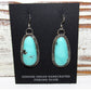 Navajo Royston Turquoise Dangle Earrings Sterling Silver L