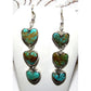 Navajo Royston Turquoise Dangle Earrings Sterling Silver