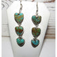 Navajo Royston Turquoise Dangle Earrings Sterling Silver