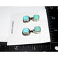 Navajo Royston Turquoise Dangle Earrings Sterling Silver T
