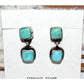 Navajo Royston Turquoise Dangle Earrings Sterling Silver T