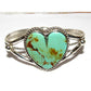 Navajo Royston Turquoise Heart Cuff Bracelet Marcella James