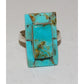 Navajo Royston Turquoise Inlay Ring Size 11 Sterling Silver