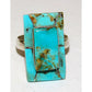 Navajo Royston Turquoise Inlay Ring Size 11 Sterling Silver