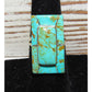 Navajo Royston Turquoise Inlay Ring Size 6.5 Sterling Silver