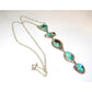 Navajo Royston Turquoise Lariat Necklace Sterling Silver K.